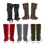 Maxbell 2xPirate Boot Tops Shoes Cover Boot Top Covers for Stage Performance Carnivals Black