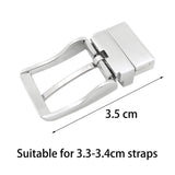 Maxbell 4xAlloy Belt Buckle for Leather Strap Classic Belt Accessories Pin Belt Buckle