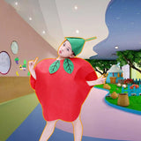 Maxbell 4xKids Fruit Costume Cosplay Cute Children Costume for Themed Party Masquerade Apple