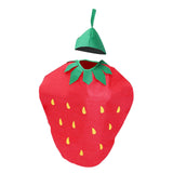 Maxbell 2xKids Fruit Costume Cosplay Cute Children Costume for Themed Party Masquerade Strawberry