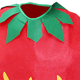 Maxbell 2xKids Fruit Costume Cosplay Cute Children Costume for Themed Party Masquerade Strawberry