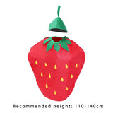Maxbell 4xKids Fruit Costume Cosplay Cute Children Costume for Themed Party Masquerade Strawberry