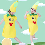 Maxbell Kids Fruit Costume Cosplay Cute Children Costume for Themed Party Masquerade Gourd