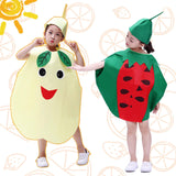 Maxbell 4xKids Fruit Costume Cosplay Cute Children Costume for Themed Party Masquerade Pear