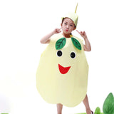Maxbell 3xKids Fruit Costume Cosplay Cute Children Costume for Themed Party Masquerade Pear