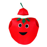 Maxbell 2xKids Fruit Costume Cosplay Cute Children Costume for Themed Party Masquerade Tomato
