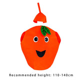 Maxbell 3xKids Fruit Costume Cosplay Cute Children Costume for Themed Party Masquerade Orange
