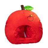 Maxbell 2xBreathable Plush Apple Hat Cap Headdress for Birthday Party Carnival Holiday