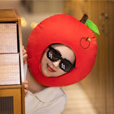 Maxbell 2xBreathable Plush Apple Hat Cap Headdress for Birthday Party Carnival Holiday