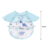 Maxbell Baby Eating Smock Bib Oilproof Easy Clean Waterproof Bib for Baby for Eating Dinosaur