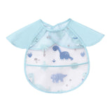 Maxbell Baby Eating Smock Bib Oilproof Easy Clean Waterproof Bib for Baby for Eating Dinosaur