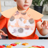 Maxbell Baby Eating Smock Bib Oilproof Easy Clean Waterproof Bib for Baby for Eating Squirrel Magpie