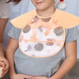 Maxbell Baby Eating Smock Bib Oilproof Easy Clean Waterproof Bib for Baby for Eating Squirrel Magpie