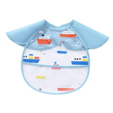 Maxbell Baby Eating Smock Bib Waterproof with Pocket Easy Clean Bib for Feeding