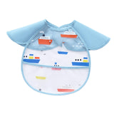 Maxbell Baby Eating Smock Bib Waterproof with Pocket Easy Clean Bib for Feeding