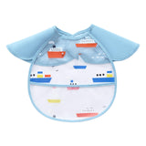 Maxbell Baby Eating Smock Bib Waterproof with Pocket Easy Clean Bib for Feeding