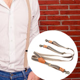 Maxbell 2xSuspenders for Men Swivel Hooks Casual Fashion Adjustable Braces Mens Womens