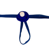 Maxbell Mens Santa Hat Thongs T Back Thongs Xmas Brief for Club Honeymoon Night Blue