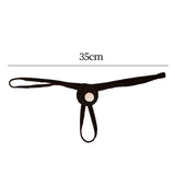 Maxbell Mens Santa Hat Thongs T Back Thongs Xmas Brief for Club Honeymoon Night Black