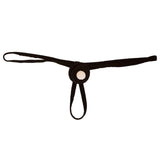 Maxbell Mens Santa Hat Thongs T Back Thongs Xmas Brief for Club Honeymoon Night Black