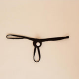 Maxbell Mens Santa Hat Thongs T Back Thongs Xmas Brief for Club Honeymoon Night Black