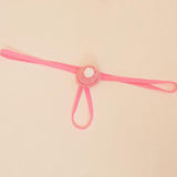 Maxbell Mens Santa Hat Thongs T Back Thongs Xmas Brief for Club Honeymoon Night Pink