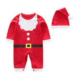 Maxbell Infant Bodysuit Long Sleeve Romper for Baby 1ST Christmas Daily Wear Infants for Height 59cm