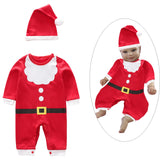 Maxbell Infant Bodysuit Long Sleeve Romper for Baby 1ST Christmas Daily Wear Infants for Height 59cm