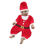 Maxbell Infant Bodysuit Long Sleeve Romper for Baby 1ST Christmas Daily Wear Infants for Height 66cm