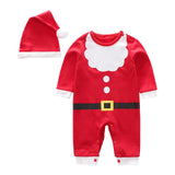 Maxbell Infant Bodysuit Long Sleeve Romper for Baby 1ST Christmas Daily Wear Infants for Height 73cm