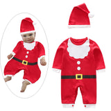 Maxbell Infant Bodysuit Long Sleeve Romper for Baby 1ST Christmas Daily Wear Infants for Height 80cm