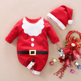 Maxbell Infant Bodysuit Long Sleeve Romper for Baby 1ST Christmas Daily Wear Infants for Height 90cm