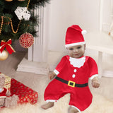 Maxbell Infant Bodysuit Long Sleeve Romper for Baby 1ST Christmas Daily Wear Infants for Height 90cm