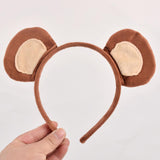 Maxbell 3xMonkey Ears and Tail Set Cute for Masquerade Animals Themed Parties Festival