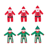 Maxbell First Christmas Baby Outfit Boy Girl with Hat Long Sleeve Newborn Clothes Red 80