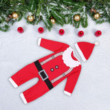 Maxbell First Christmas Baby Outfit Boy Girl with Hat Long Sleeve Newborn Clothes 95 Red