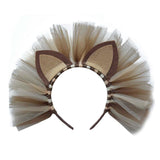 Maxbell 3xCat Ear Headband Gifts Animal Hairband for Birthday Party Party Performance