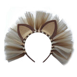 Maxbell 2xCat Ear Headband Gifts Animal Hairband for Birthday Party Party Performance