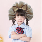 Maxbell 2xCat Ear Headband Gifts Animal Hairband for Birthday Party Party Performance