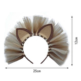 Maxbell 2xCat Ear Headband Gifts Animal Hairband for Birthday Party Party Performance