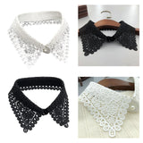 Maxbell 3xWomen Fake Collar Detachable Fake Half Shirt Collar for Clothing Accessories White