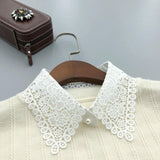 Maxbell 3xWomen Fake Collar Detachable Fake Half Shirt Collar for Clothing Accessories White