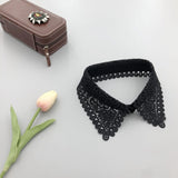 Maxbell 3xWomen Fake Collar Detachable Fake Half Shirt Collar for Clothing Accessories White