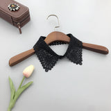 Maxbell 2xWomen Fake Collar Detachable Fake Half Shirt Collar for Clothing Accessories White