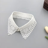 Maxbell 5xWomen Fake Collar Detachable Fake Half Shirt Collar for Clothing Accessories White