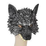 Maxbell 2xWolf Tail and Gloves Set Werewolf Cosplay Masquerade for Party Festival Prom with Mask 23cmx23cm