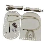 Maxbell 3xKnitting Bag Bottoms Nail Bottom Shaper Pad Flap Cover Sewing Bag Making Set White