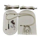 Maxbell 2xKnitting Bag Bottoms Nail Bottom Shaper Pad Flap Cover Sewing Bag Making Set White