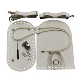 Maxbell 2xKnitting Bag Bottoms Nail Bottom Shaper Pad Flap Cover Sewing Bag Making Set White