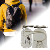 Maxbell 2xKnitting Bag Bottoms Nail Bottom Shaper Pad Flap Cover Sewing Bag Making Set White